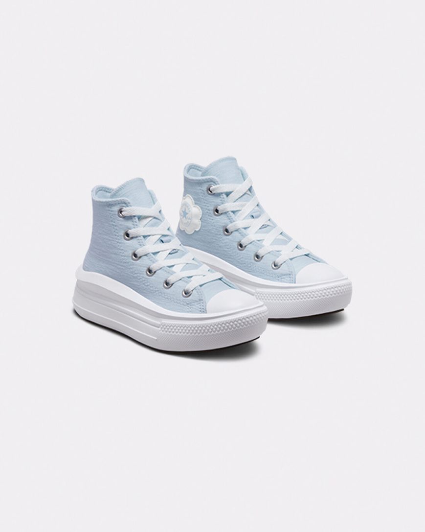 Pantofi Platforma Fete Converse Chuck Taylor All Star Move Cloud Patch Inalti Albastri | RO TFA0S296